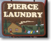 Pierce Laundry Sign